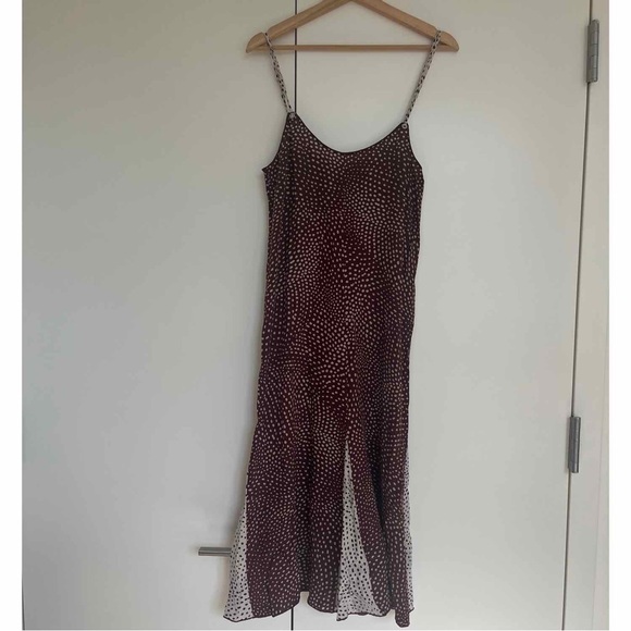 Rag & Bone "Dirdre" Viscose Polka-Dot Slip Dress - Picture 2 of 4